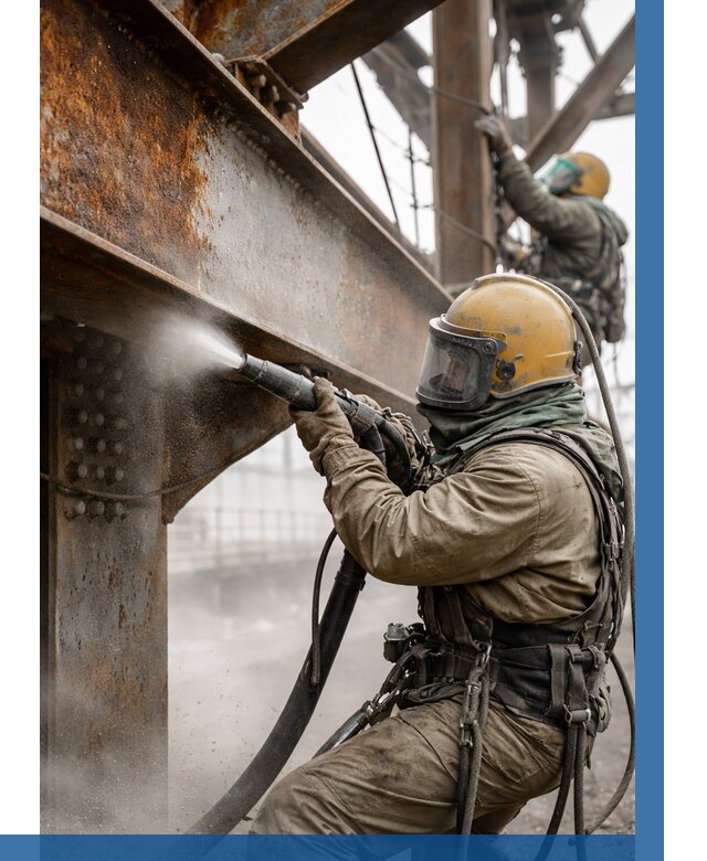 Пескоструйная очистка металлоконструкций в Касимах по 652 р.  ВЫСОТНИК-Ксм