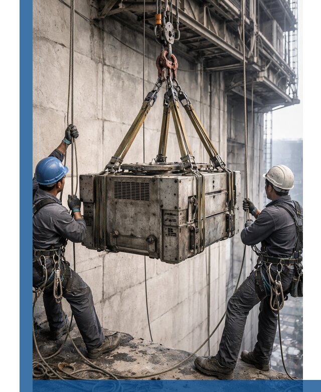 Такелажные работы на высоте, подъем и монтаж грузов в Касимах