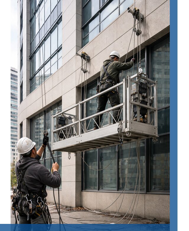 Монтаж и подъем фасадной люльки в Касимах от 13049 р. | ВЫСОТНИК-Ксм
