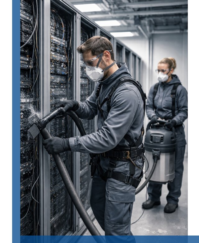 Обеспыливание серверной комнаты в Касимах, профессиональная очистка