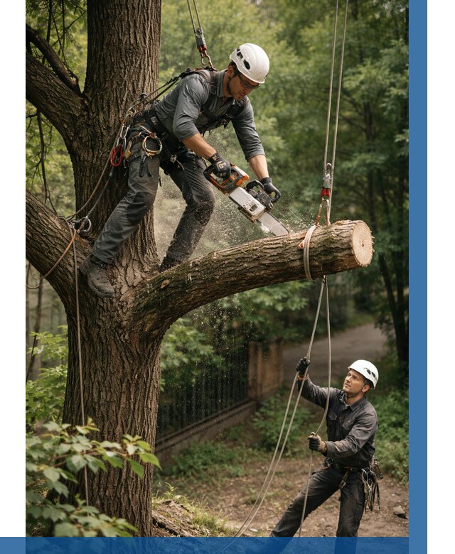Спил деревьев альпинистами в Касимах от 8699 р. | ВЫСОТНИК-Ксм
