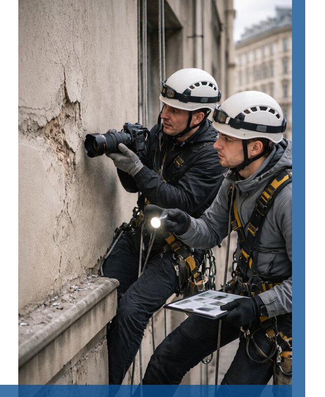 Фотофиксация дефектов фасада в Касимах от 4893 р. | ВЫСОТНИК-Ксм