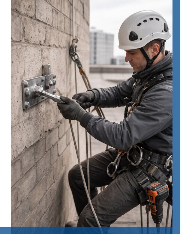 Установка анкерных точек в Касимах от 3806 р. | ВЫСОТНИК-Ксм