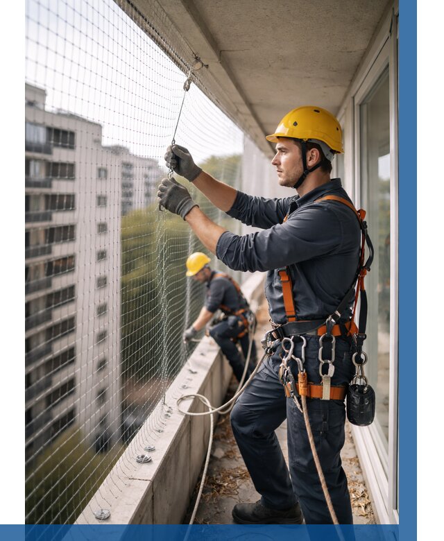 Монтаж сетки от птиц в Касимах от 4893 р. | ВЫСОТНИК-Ксм